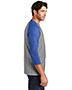 District Made DM136 Men Perfect Tri 3/4-Sleeve Raglan