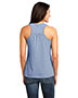 District DM421 Women Mini Stripe Gathered Racerback Tank