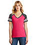 District Made DM476 Women Game V-Neck Tee