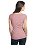 District DT2001 Women Extreme Heather V-Neck Tee