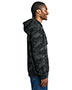 District DT2200C Wash  Camo Fleece Hoodie