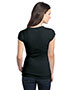 District DT247 Women Cotton/Spandex Banded V-Neck Tee
