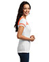 District DT264 Women Varsity V-Neck Tee