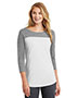 District DT2700 Women   Junior Rally 3/4-Sleeve Tee