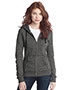 District DT292 Women Marled Fleece Full-Zip Hoodie
