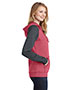 District DT296 Women Lightweight Fleece Raglan Hoodie