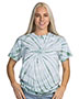 Dyenomite 200CY Women Cyclone Pinwheel Tie-Dyed T-Shirt