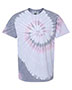 Dyenomite 200MS Girls Multi-Color Spiral Short Sleeve T-Shirt
