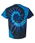 Dyenomite 200MS Girls Multi-Color Spiral Short Sleeve T-Shirt