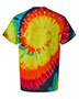 Dyenomite 200MS Girls Multi-Color Spiral Short Sleeve T-Shirt