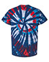 Dyenomite 200T2 Men DY TIE DYE RAINBOW CUT TEE