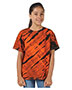 Dyenomite 200TS Girls Tiger Stripe Tie-Dyed T-Shirt