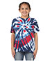 Dyenomite 20BTD Boys Youth Rainbow Cut-Spiral Tie-Dyed T-Shirt