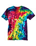 Dyenomite 640VR Men Slushie Crinkle Tie-Dyed T-Shirt