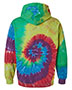 Dyenomite 680VR Women Blended Hooded Tie-Dyed Sweatshirt