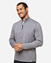 Glyder MDP1772 Men's Marbled Jersey Fairway Quarter-Zip Pullover