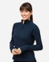 Glyder PDP8023 Women's Marbled Jersey Fairway Quarter-Zip Pullover