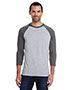Hanes 42BA Men 4.5 oz., 60/40 Ringspun Cotton/Polyester X-Temp® Baseball T-Shirt