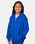 Hanes P480 Boys 7.8 Oz. Comfort Blend Eco Smart 50/50 Full-Zip Hood