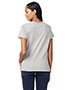 Hanes S04V Women 4.5 Oz. 100% Ringspun Cotton Nano-T V-Neck T-Shirt