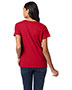 Hanes S04V Women 4.5 oz Nano-T®Cotton V-Neck T-Shirt