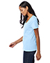 Hanes S04V Women 4.5 Oz. 100% Ringspun Cotton Nano-T V-Neck T-Shirt