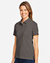 Harriton M200W Women 6 Oz. Ringspun Cotton Pique Short-Sleeve Polo