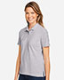 Harriton M200W Women 6 Oz. Ringspun Cotton Pique Short-Sleeve Polo