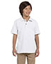 Harriton M200Y Boys 6 Oz. Ringspun Cotton Pique Short-Sleeve Polo