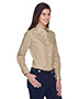 Harriton M500W Women Easy Blend Long-Sleeve Twill Shirt With Stain-Release