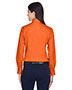 Harriton M500W Women Easy Blend Long-Sleeve Twill Shirt With Stain-Release