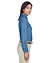 Harriton M550W Women 6.5 Oz. Long-Sleeve Denim Shirt