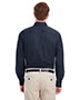 Harriton M581T Men Tall Foundation 100% Cotton Long-Sleeve Twill Shirt With Teflon 