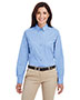 Harriton M581W Women Foundation 100% Cotton Long-Sleeve Twill Shirt With Teflon 