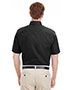 Harriton M582 Men Foundation 100% Cotton Short-Sleeve Twill Shirt Teflon 