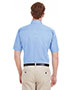 Harriton M582 Men Foundation 100% Cotton Short-Sleeve Twill Shirt Teflon 