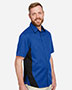 Harriton M586 Men Flash Il Colorblock Short Sleeve Shirt