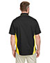 Harriton M586T Men Tall Flash Il Colorblock Short Sleeve Shirt