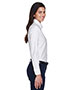 Harriton M600W Women Long-Sleeve Oxford With Stain-Release