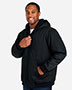 Harriton M722T Men's Tall ClimaBloc® Heavyweight Hooded Full-Zip Jacket