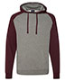 Independent Trading Co. IND40RP Men Raglan Hooded Sweatshirt