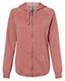 Independent Trading Co. PRM2500Z Women 's California Wave Wash Full-Zip Hooded Sweatshirt