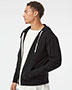 Independent Trading Co. PRM90HTZ Men Heathered French Terry Full-Zip Hooded Sweatshirt