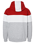 J America 8644JA  Men's Varsity Pullover Hooded Sweatshirt