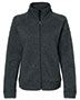 J America 8716JA  Ladies' Traverse Full-Zip Sweater