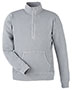 J America 8732JA  Unisex Pigment Dyed Fleece Quarter-Zip