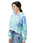 J America 8853JA Ladies' Triblend Cropped Hooded Sweatshirt