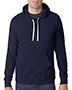 J America J8871 Adult Tri-Blend Hooded Fleece