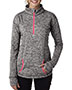 J America J8617 Women Cosmic 1/4-Zip Fleece