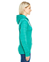 J America JA8662 Women Odyssey Striped Poly Fleece Lapover Hood